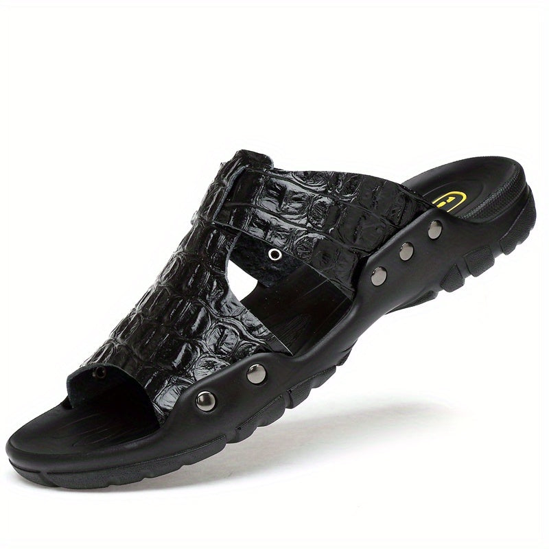 Men's Wear resistant Non Slip Comfy Slides Beach Shoes Summer