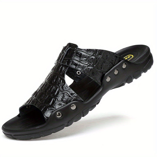 Men's Wear resistant Non Slip Comfy Slides Beach Shoes Summer