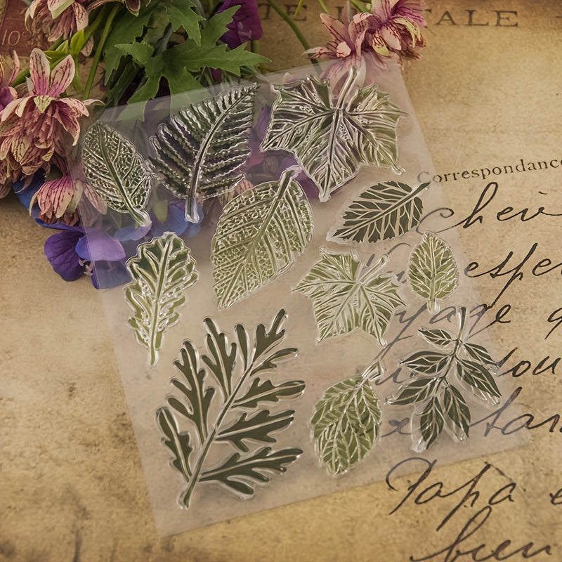 Leaf Pattern Stamps for DIY Scrapbooking Decoration