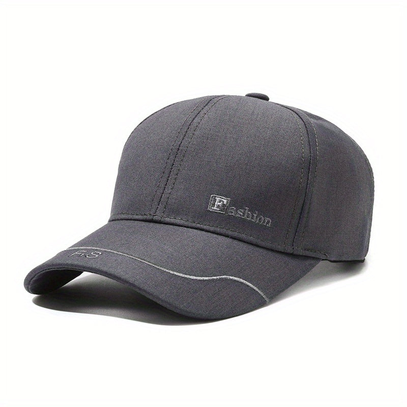 Unisex Adjustable Casual Baseball Cap with Letter Embroidery
