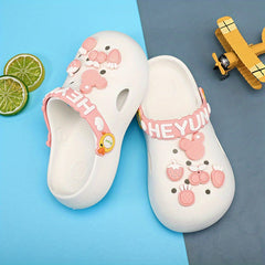 Cartoon Clog with Charms Slip-On Sandal for Kids