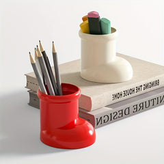 Multifunctional Boot Pen Holder Desk Storage Box ABS Material