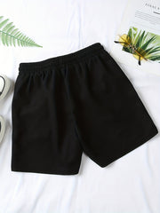 Waffle Drawstring Waist Shorts for Summer