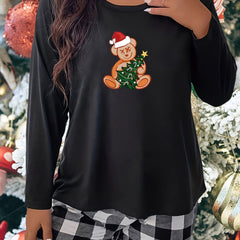 Teddy Bear Christmas Pajama Top