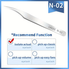 False Eyelashes Tweezers Stainless Steel Lash Extensions Tool