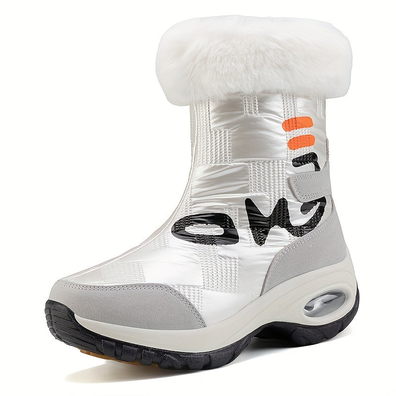 Women's Warm Snow Boots Platform Comfortable Walking Shoes Winter High Tube Boot