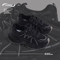 HUANQIU Women's Lace up Chunky Running Shoes