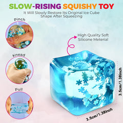 Snowflake Squeeze Toy Slow Rebound Rubber Sensory Toy - Gift