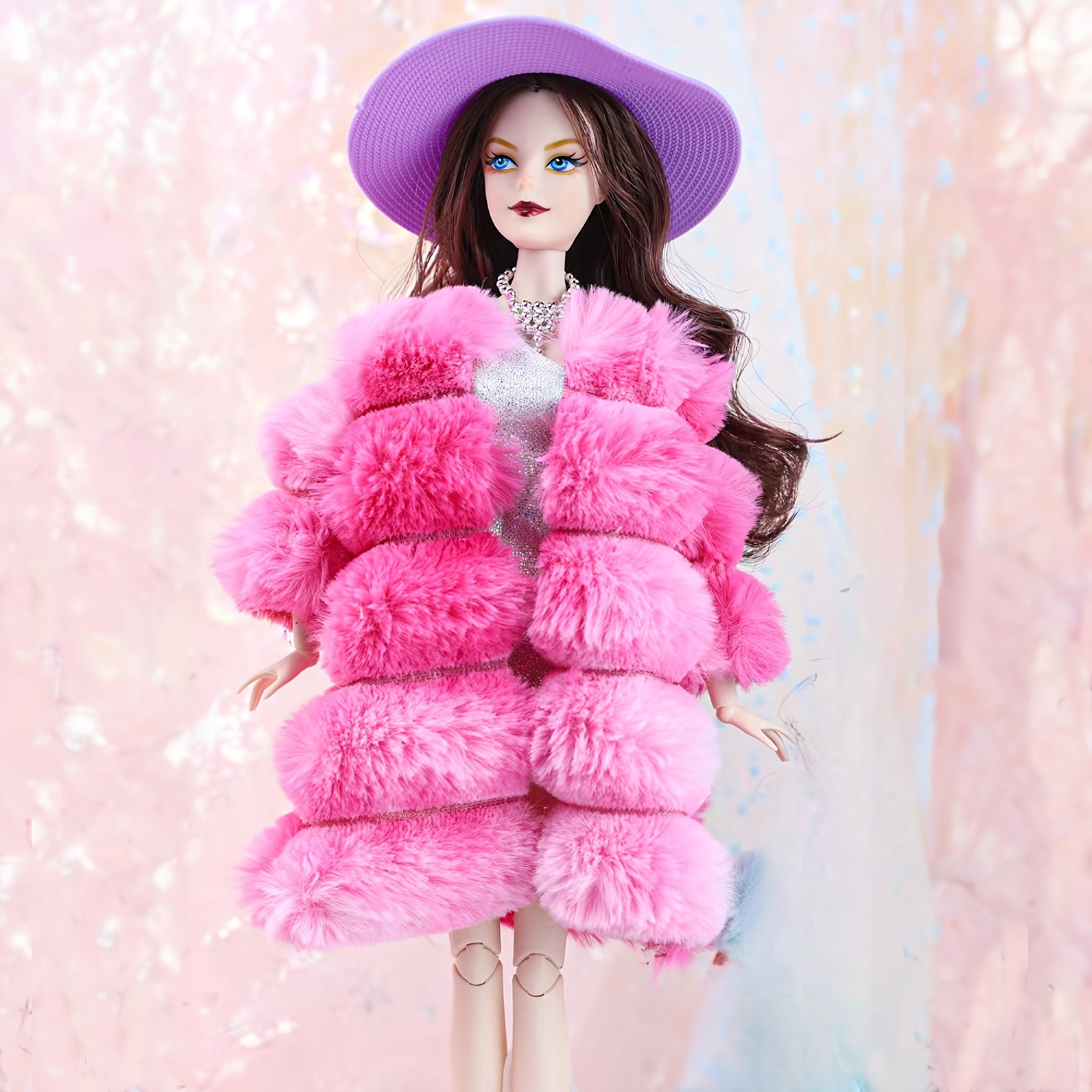 Elegant Evening Dress Overcoat Doll Costume for 11.81inch Dolls
