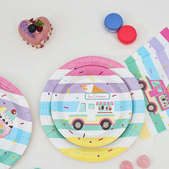 Summer Ice Cream Theme Party Disposable Tableware Paper Cup