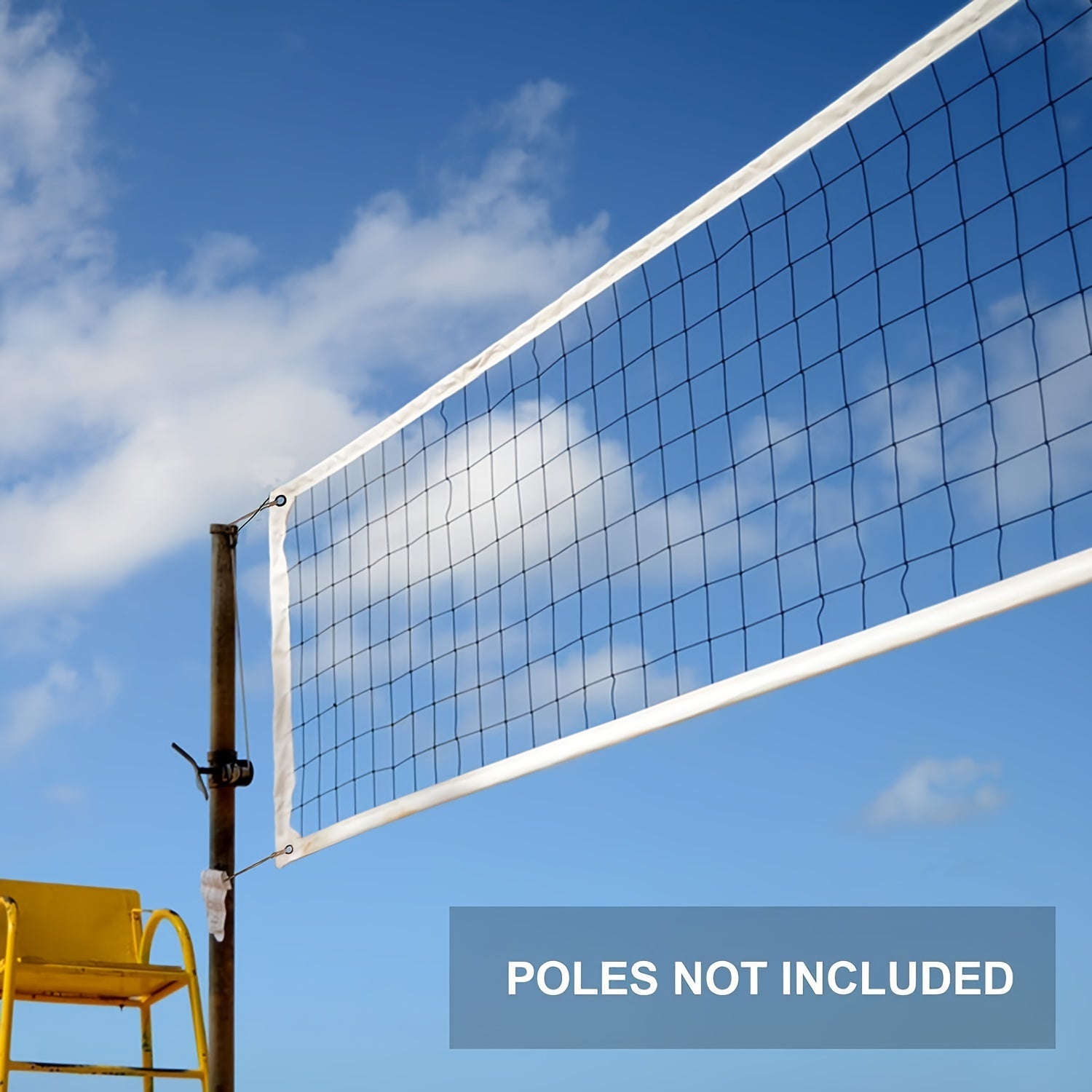 Sports Replacement Volleyball Net Weather Resistant High Strength Cable 9.5m