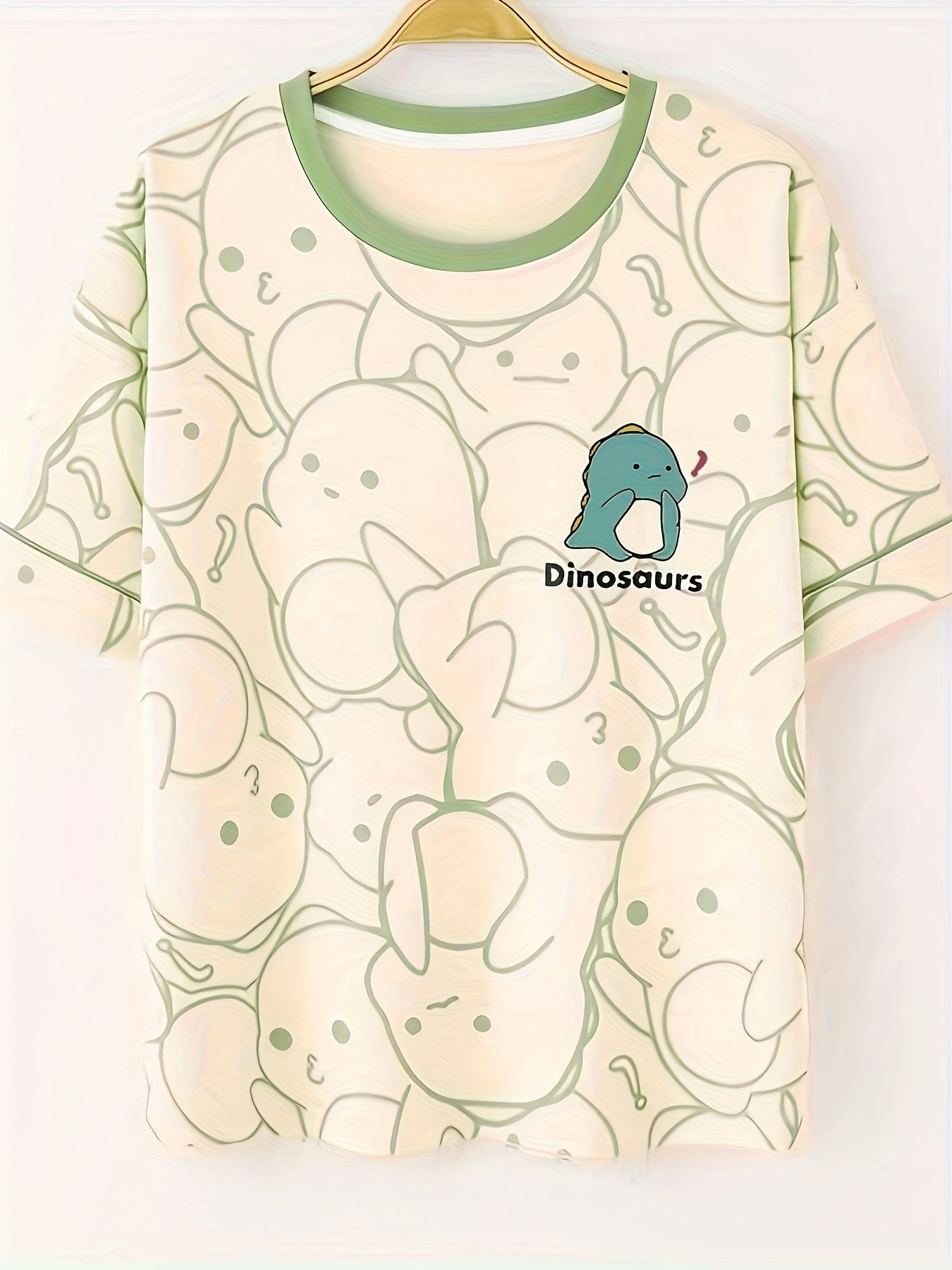 Dinosaur Pajamas Set Short Sleeve Top & Shorts