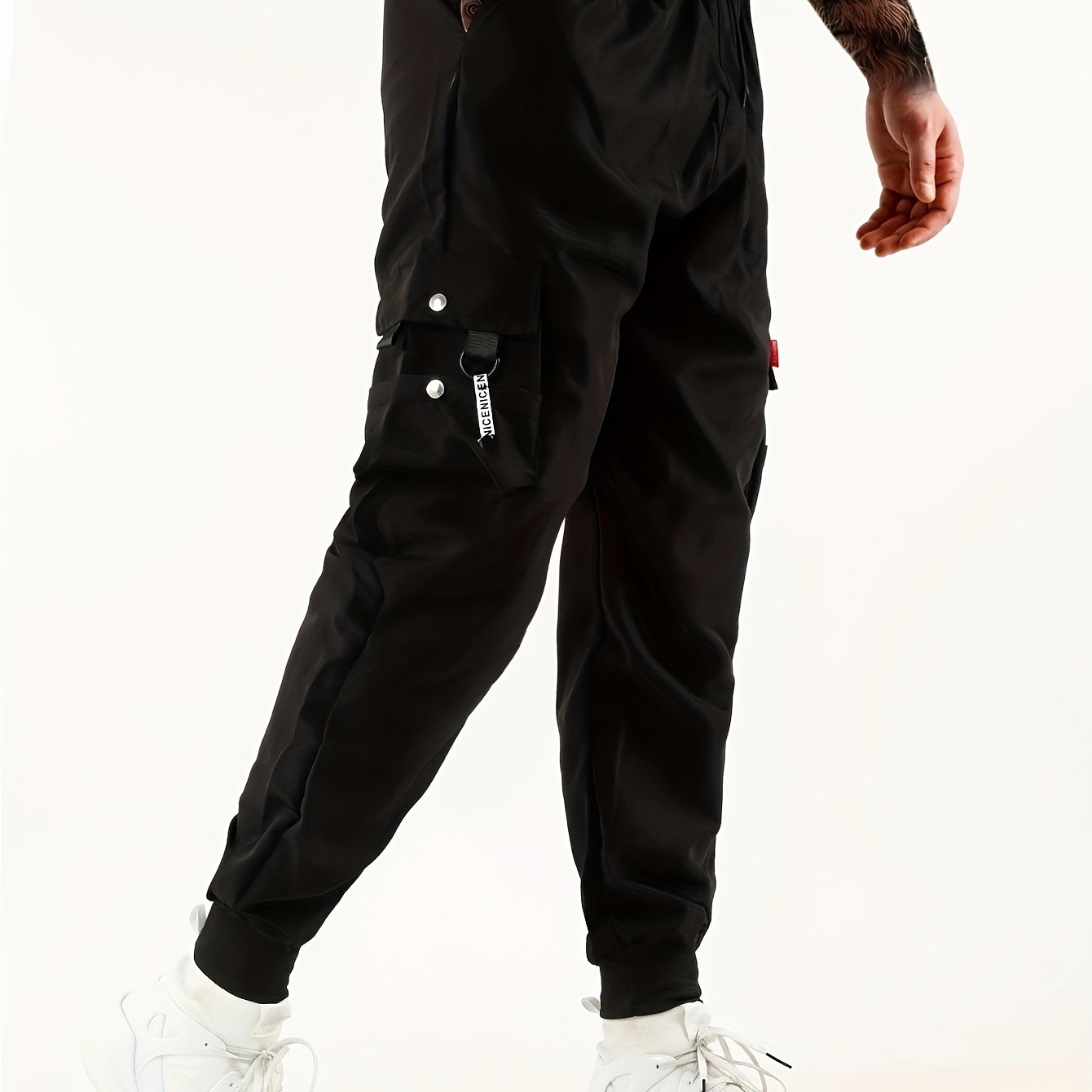 Flap Pockets Cargo Pants Men's Techwear Joggers Hip Hop Summer