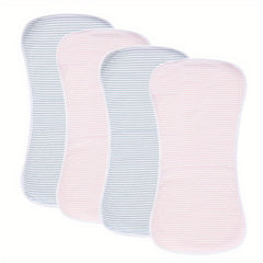 4 Pack Ultra Soft Burp Cloths Absorbent Waterproof Unisex Baby