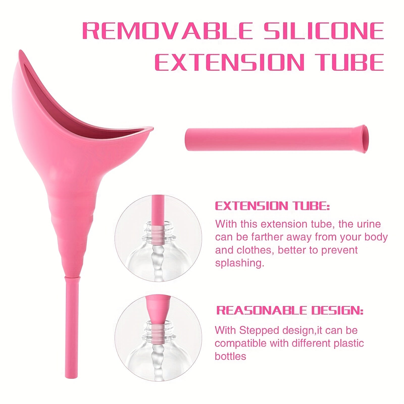 Silicone Women's Urethral Funnel Camping Hiking Accessory