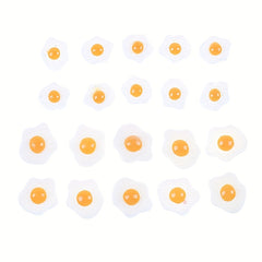 10pcs Dollhouse Resin Fried & Poached Eggs