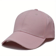 Solid Ponytail Baseball Cap Adjustable Back Buckle Outdoor
