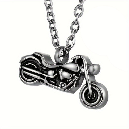 Motorcycle Cremation Jewelry Pendant Locket Memorial Ashes Holder Urn