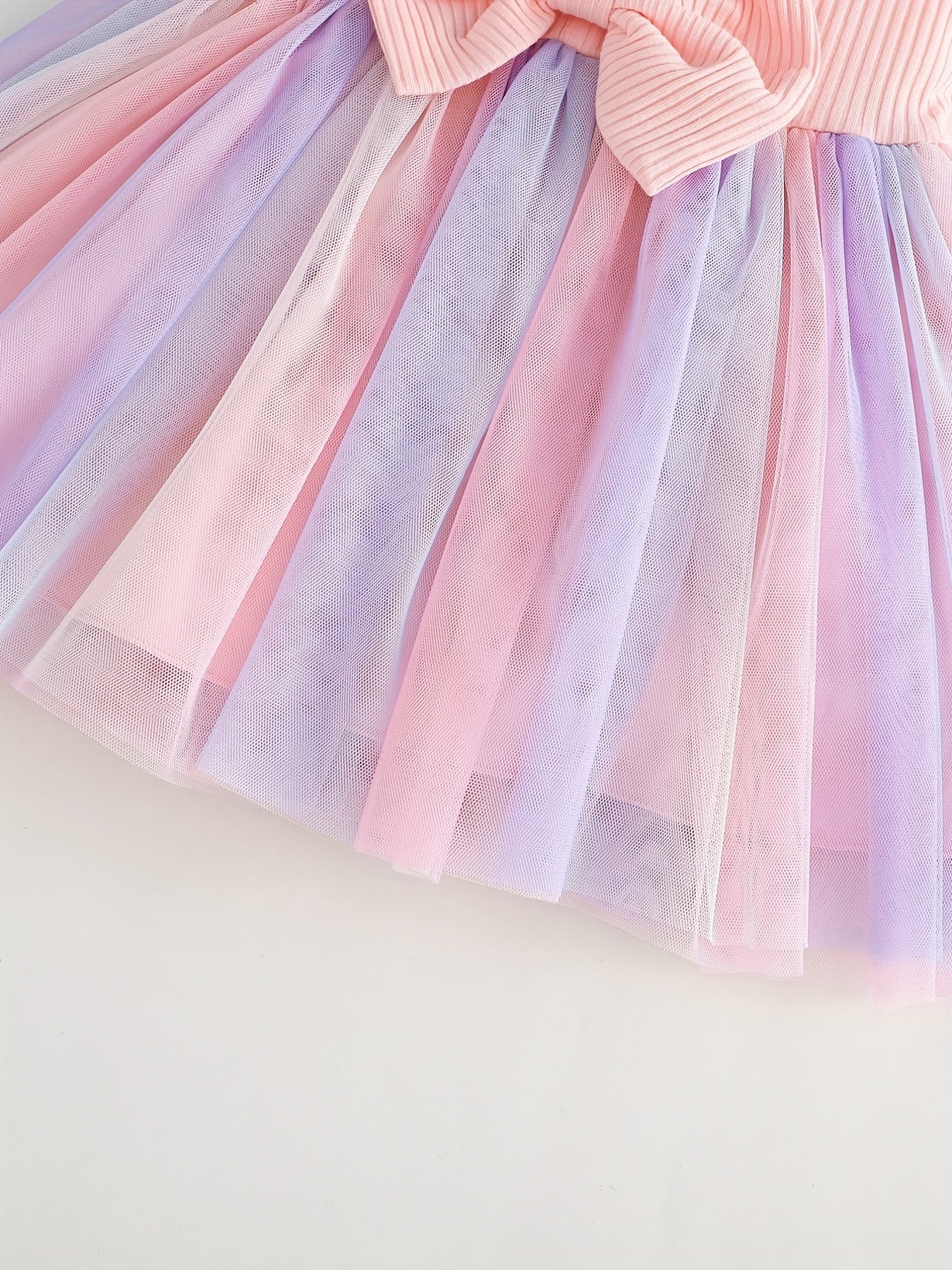 Baby Girls Bowknot Mesh Dress Summer Clothes