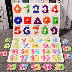 Numbers 0-20 Puzzle with Animals for Toddlers