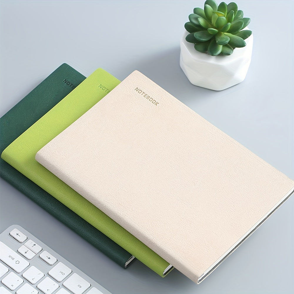 1pc PU Soft Leather Thickened Notebook 96 Sheets