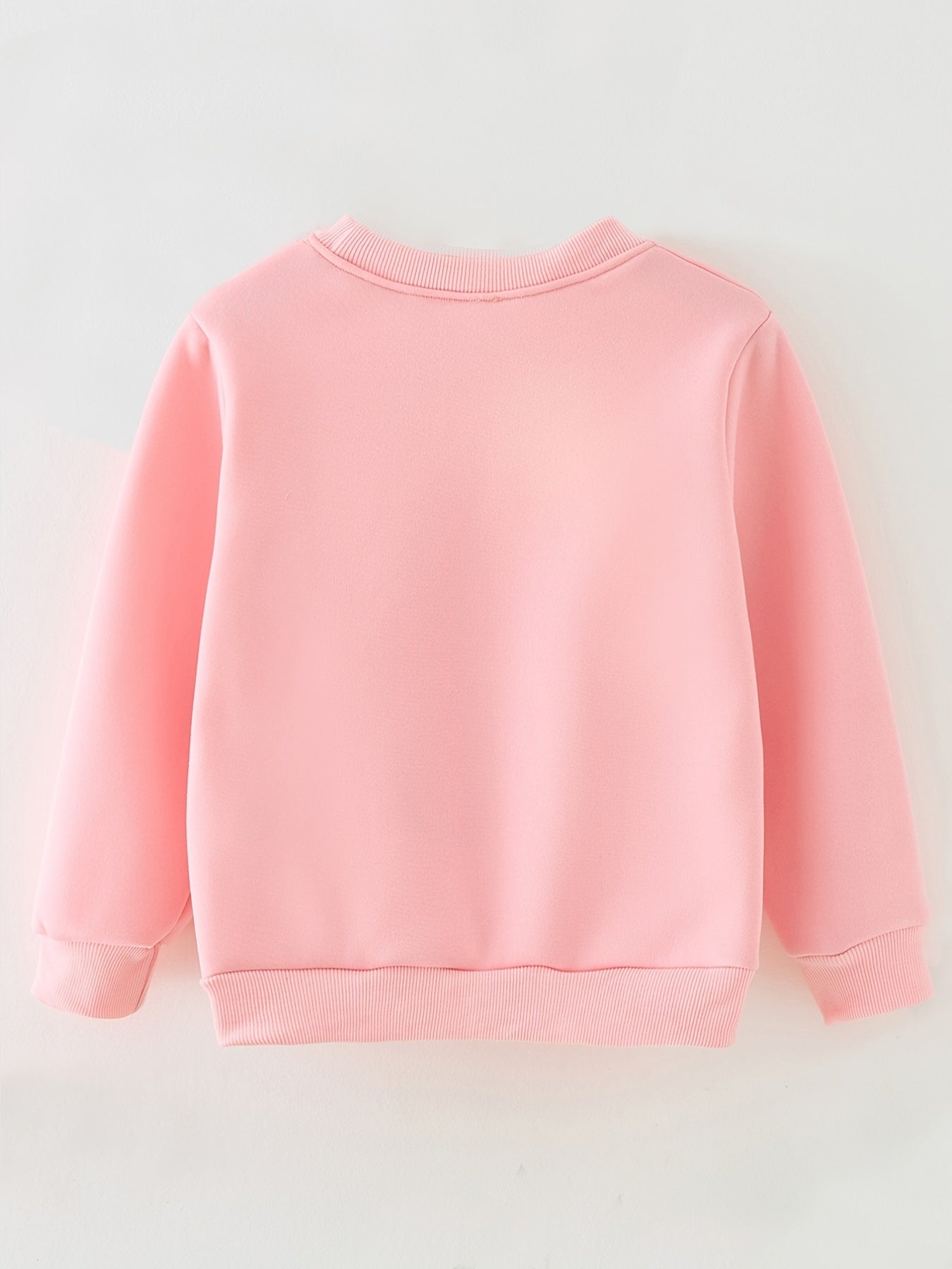 Girls Leopard Heart Print Pullover Sweatshirt Kids Clothes