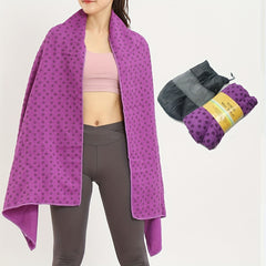 Non-Slip Yoga Towel Pad with Storage Bag
