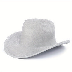 Breathable Sunshade Laser Cowboy Hat for Outdoor Activities