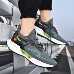 Men's Air Cushion Grey Running Shoes