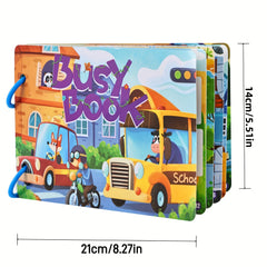 Traffic Busy Book: Shape Matching Puzzle Toy