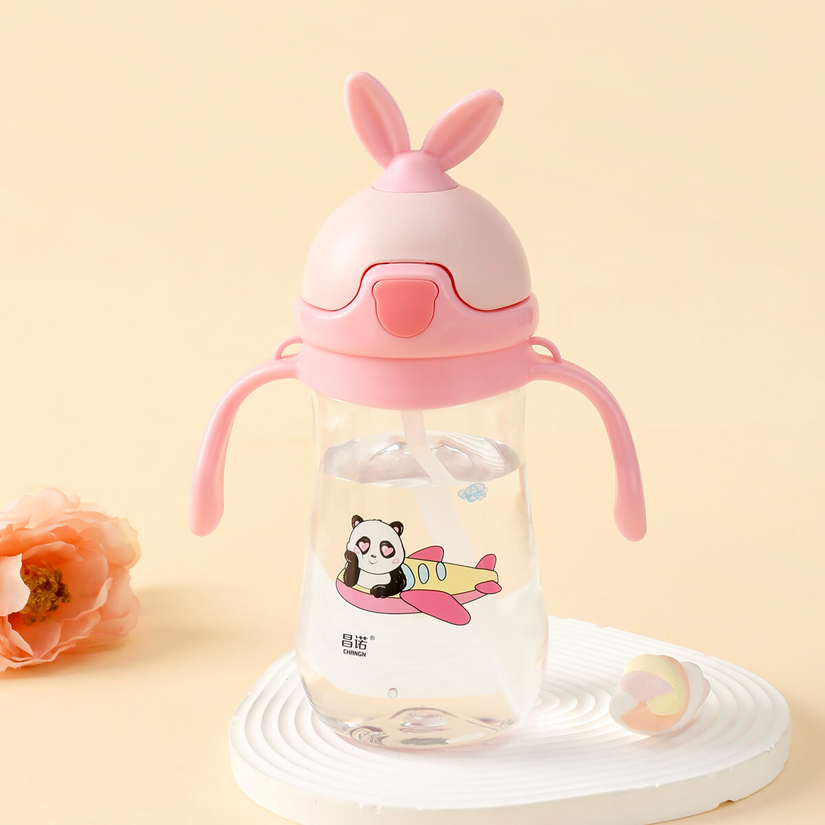 Kids Rabbit Ears Straw Cup
