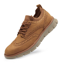 Men's Wingtip Brogue Lace Up Business Casual Shoes
