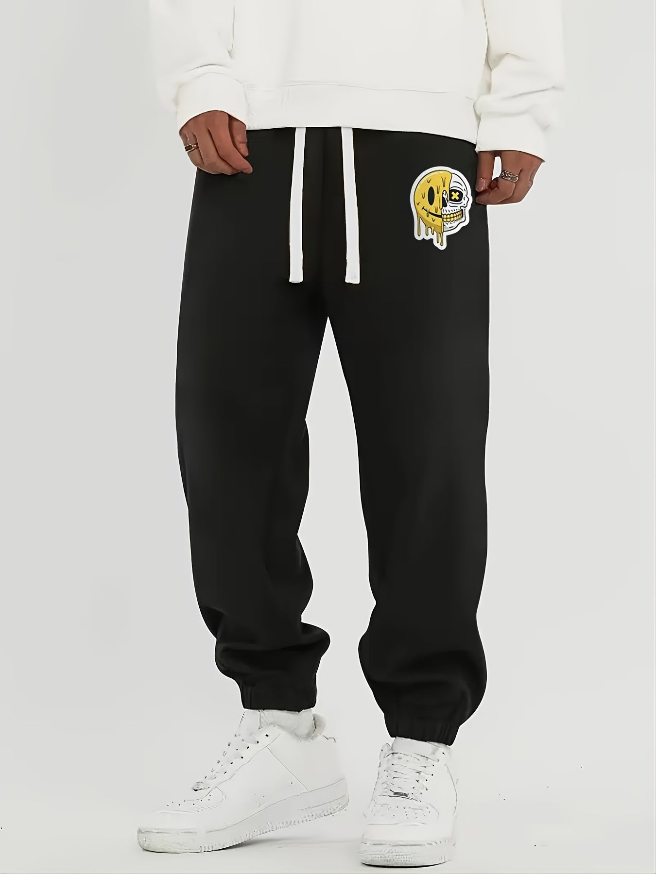 Funny Bear Graphic Print Men's Casual Sweatpants