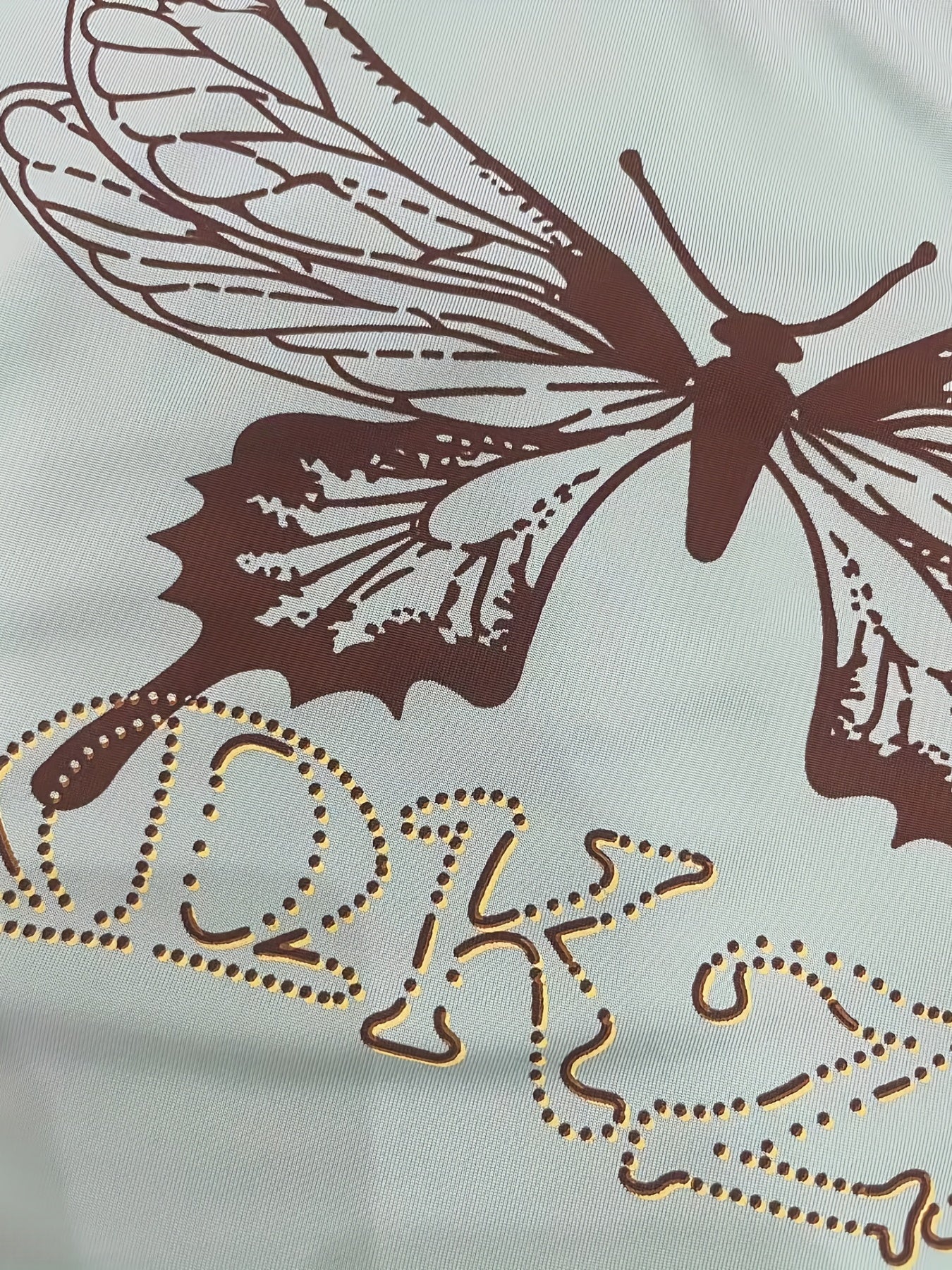 Y2K Butterfly Print Cami Top Summer Sleeveless Crew Neck Women's Clothing