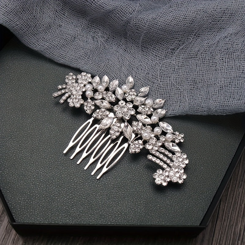 Rhinestone Bridal Hair Comb Headdress Wedding Accessories