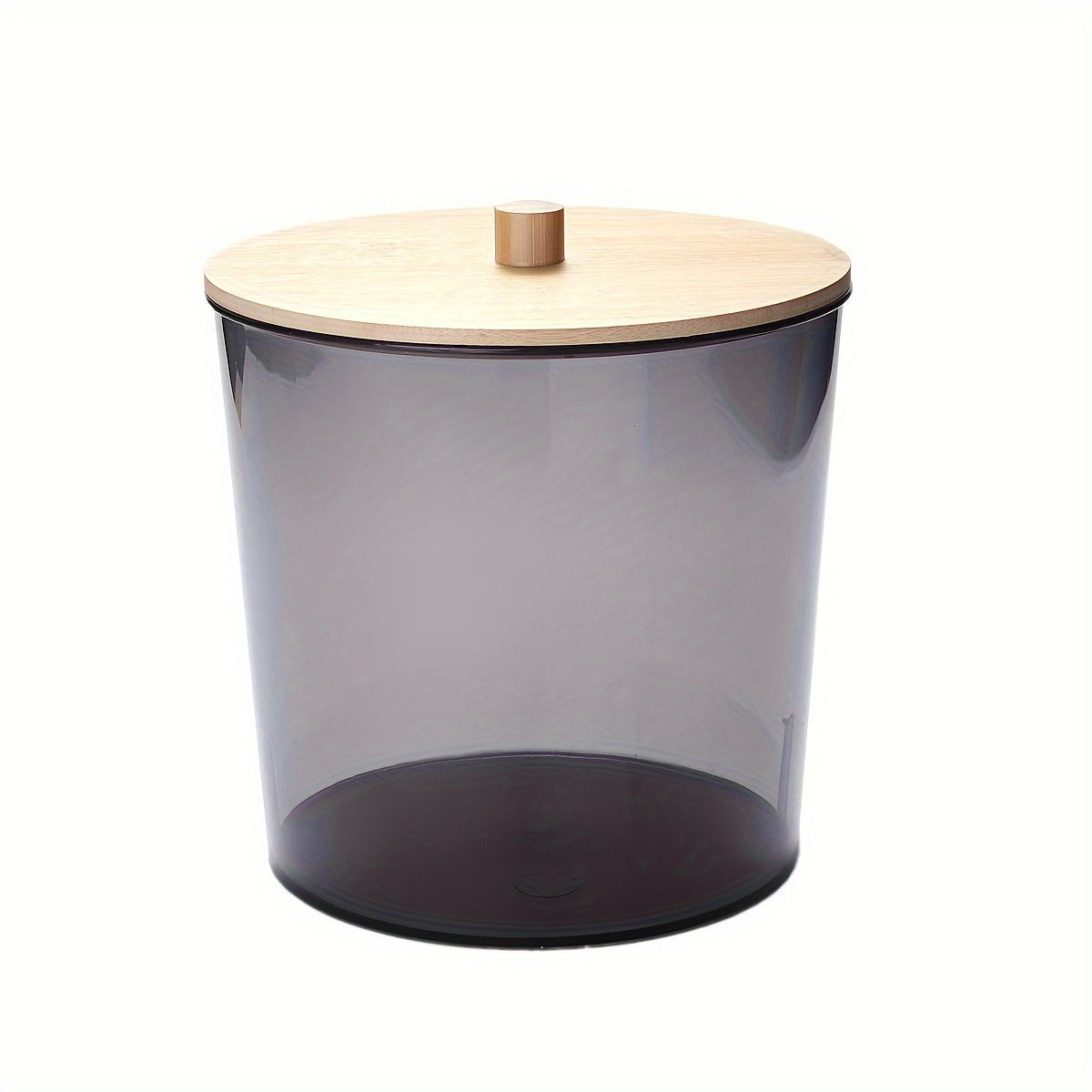 Large Plastic Laundry Pods Container with Bamboo Lid