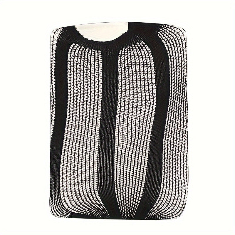 Striped Suspender Fishnet Tights High Waist Pantyhose Women's Stockings