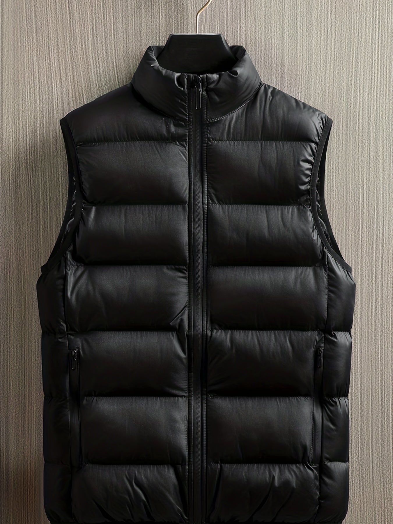 Men's Warm Winter Zip Up Vest with Pockets