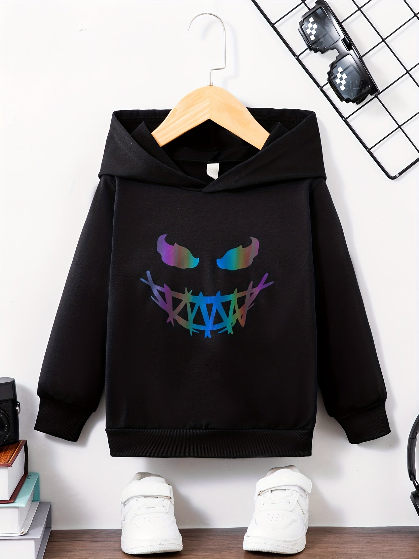 Boys Casual Hooded Sweatshirt for Spring Fall