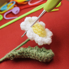 9pcs Knitting Needles Soft Handle Crochet Tool DIY Knitting Non slip