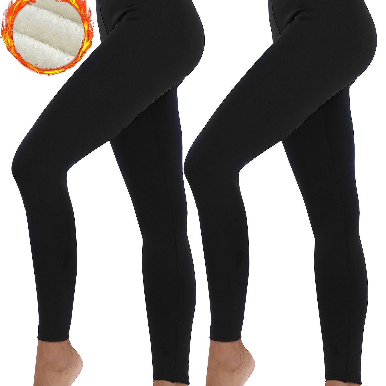 Plush Lined Thermal Pants Soft & Comfy Tights Winter Women's Lingerie