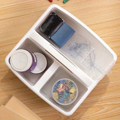Desktop Plastic Basket Storage Box with Compartments
