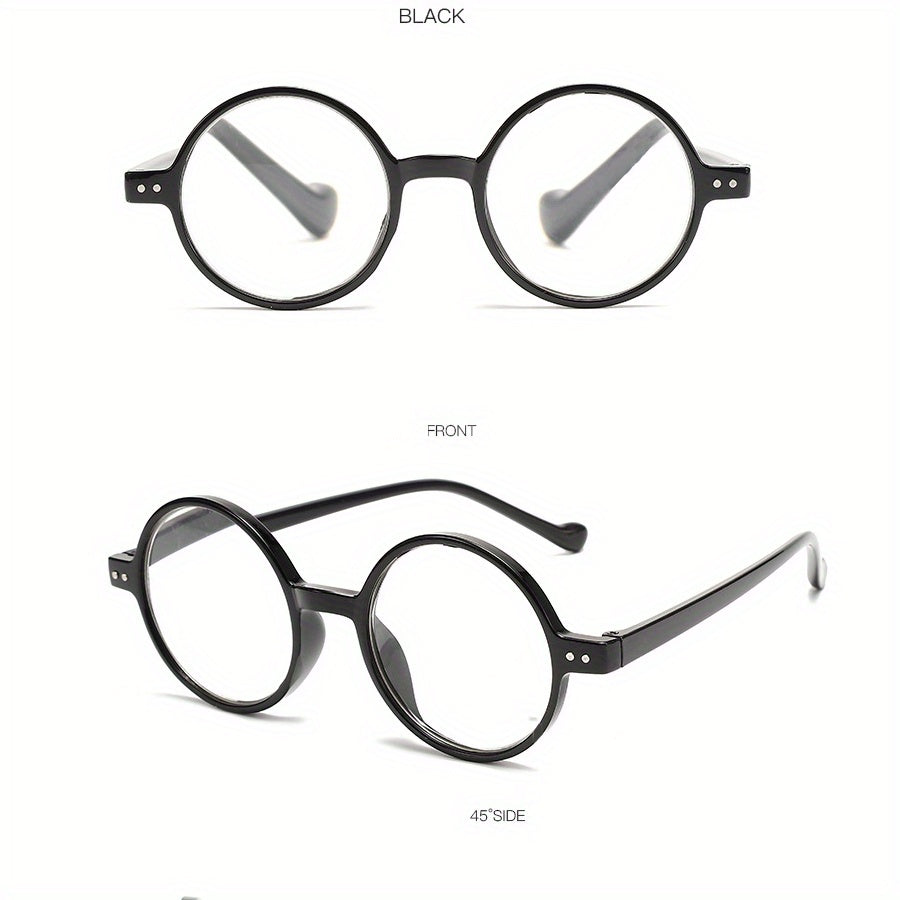 Round Jelly Frame Light Blocking Glasses