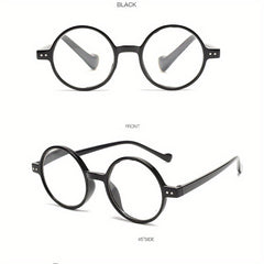 Round Jelly Frame Light Blocking Glasses