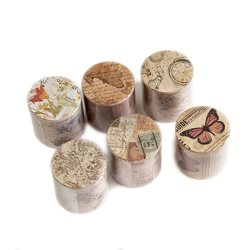 Vintage Butterfly Plant Washi Tape 2m