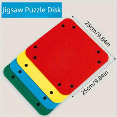 Jigsaw Puzzle Disk Set - 1000 Pieces Portable Storage Tray