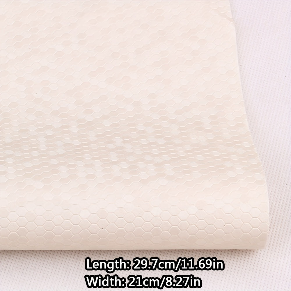 A4 PVC Honeycomb Pattern Leather Fabric