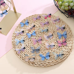 30pcs Butterfly Hair Clips for Christmas Parties