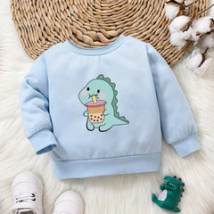 Kids' Dinosaur Bubble Tea Sweatshirt