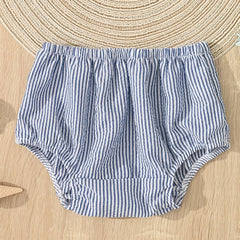Toddler Girls Stripe Short Pants Soft Cotton Bottom Bread Pants